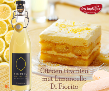 Citroen tiramisu met Limoncello Di Fiorito - uw topSlijter gerecht