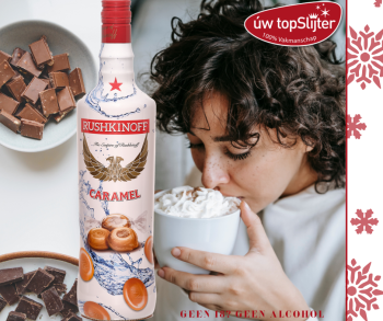 Rushkinoff caramel in warme chocolademelk - NB - uw topSlijter