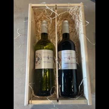 Wijnkist 4-Pierres Pinot Grigio & Cabernet-Sauvignon