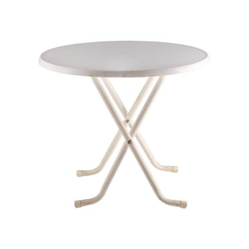 Terrastafel rond wit