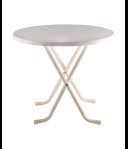 Terrastafel rond wit