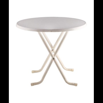 Terrastafel rond wit